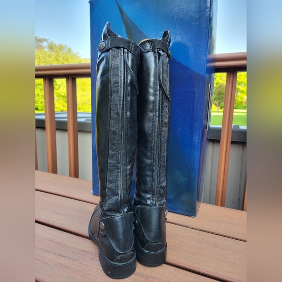 Black Leather Riding Boots - Picture 7 of 7